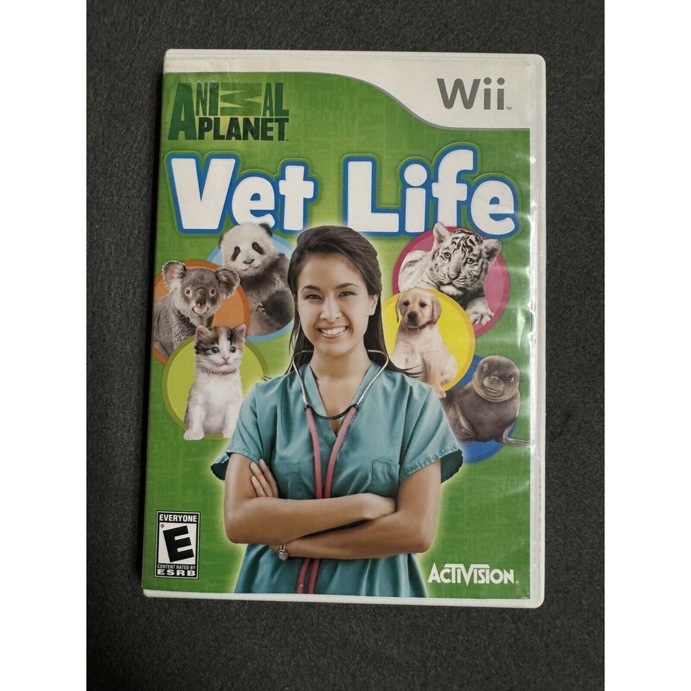 Nintendo Wii Animal Planet Vet Life Activision 2007 Video Game